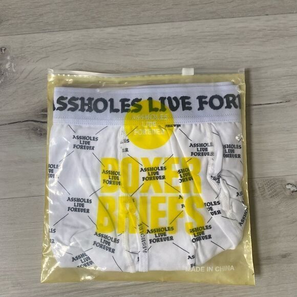 Assholes Live Forever Boxer Briefs Gr Skull/blk Snake/Wt Alf stay high NWT 3 Pk - Picture 8 of 9